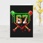 Baseball-Eiscreme-Tropfnr. 67 Spieler 6 7 Chris Karte (Gelbe Blume)