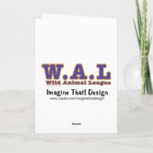 Baseball-Elefant danken Ihnen zu kardieren Dankeskarte (Rückseite)