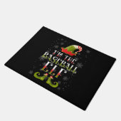 Baseball Elf Christmas Fußmatte (Schrägansicht)