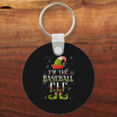 Baseball Elf Christmas Schlüsselanhänger (Vorderseite)