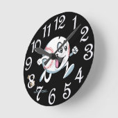 Baseball Emoji Runde Wanduhr (Winkel)