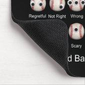 Baseball Emotionen Mousepad (Ecke)