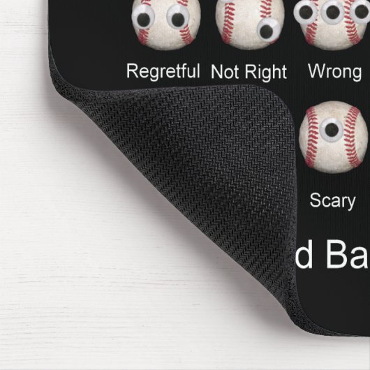 Baseball Emotionen Mousepad (Ecke)