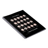 Baseball-Emotionen-Notebook Notizblock (Rechte Seite)