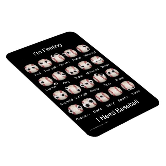 Baseball Emotions Magnet (Rechte Seite)