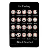 Baseball Emotions Magnet (Vertikal)