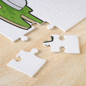 Baseball-Ente mit Baseballschläger Puzzle (Seite)