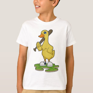 Baseball-Ente mit Baseballschläger T-Shirt