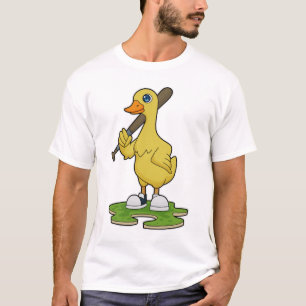 Baseball-Ente mit Baseballschläger T-Shirt