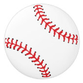 Baseball-Entwurfsknopf, Kabinettkasten Keramikknauf (Vorderseite)