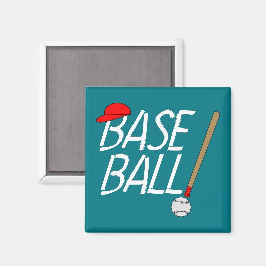 Baseball-Erklärung Magnet (Vorderseite/Rückseite)