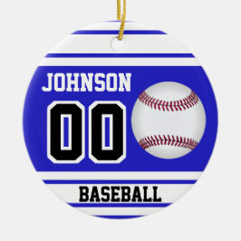 Baseball | Erstellen Sie Ihre eigenen Keramik Ornament