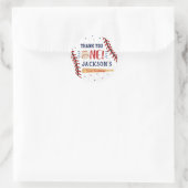 Baseball Erster 1. Geburtstag Danke Stickers (Tasche)