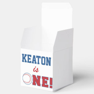 Baseball-erster Geburtstags-Bevorzugungs-Kasten Geschenkschachtel