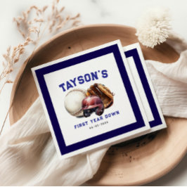 Baseball erstes Jahr ab 1. Geburtstag Serviette