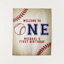 Baseball-Erstgeburtstags-Hintergrund