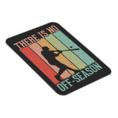 Baseball Es gibt keine Nebensaison Magnet (Rechte Seite)
