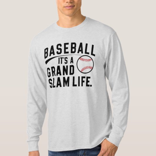 Baseball es ist ein großartiges Leben T-Shirt (Vorderseite)