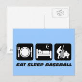 Baseball essen postkarte (Vorne/Hinten)