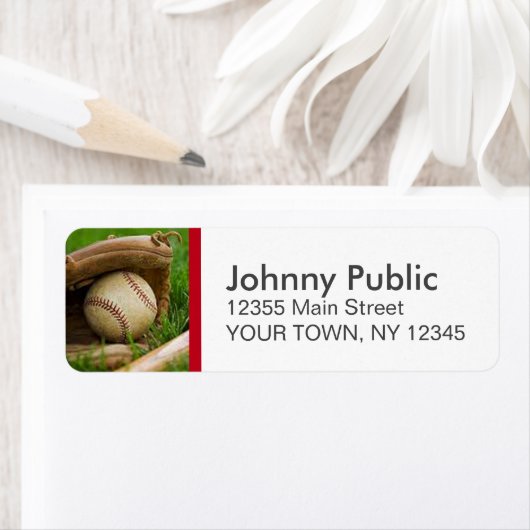 Baseball-Etikett für benutzerdefinierte Farbstreif (Insitu)