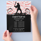 Baseball-Event-Werbeaktion Flyer (Hand)