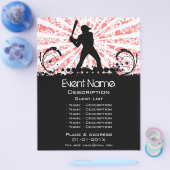 Baseball-Event-Werbeaktion Flyer (Einzeln)