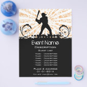 Baseball-Event-Werbeaktion Flyer (Einzeln)
