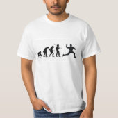 Baseball-Evolution T-Shirt (Vorderseite)