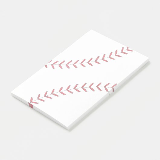 Baseball-Faden Post-it Klebezettel (angewinkelt)