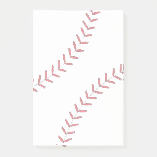 Baseball-Faden Post-it Klebezettel (Vorderseite)