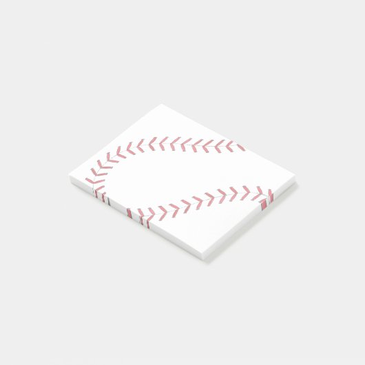 Baseball-Faden Post-it Klebezettel (angewinkelt)