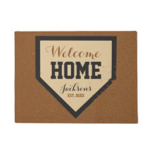 Baseball-Familien-Zuhause-Platten-Name und Jahr