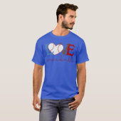Baseball-Fan 80er lustig T-Shirt (Vorne ganz)