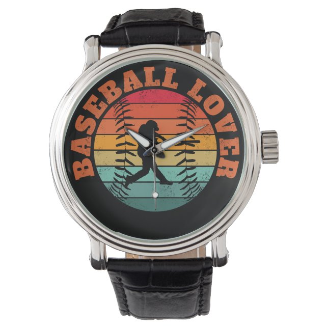 Baseball-Fan Armbanduhr (Vorderseite)