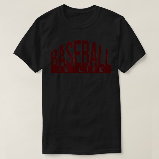 Baseball Fan Baseball Player Sporting Phrase T-Shirt (Design vorne)
