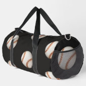 Baseball Fan Black Duffle Bag (Rechte Ecke)