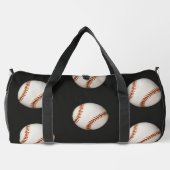 Baseball Fan Black Duffle Bag (Rückseite)