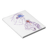 Baseball Fan Bride Notizblock (angewinkelt)