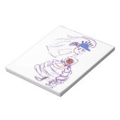 Baseball Fan Bride Notizblock (Rotiert)