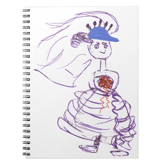 Baseball Fan Bride Notizblock (Vorderseite)
