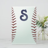 Baseball - Fan Briefpapier (Stehend Vorderseite)