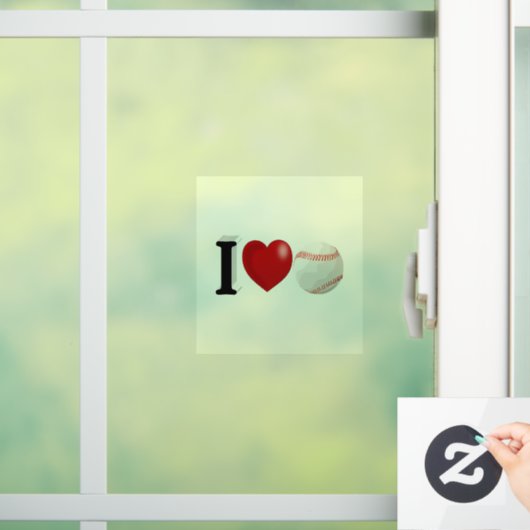 Baseball Fan Fensteraufkleber (Zuhause)