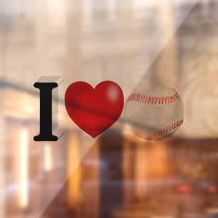 Baseball Fan Fensteraufkleber