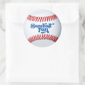 Baseball Fan-Geschenksticker Runder Aufkleber (Tasche)