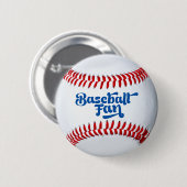 Baseball-Fan-Gift-Button Button (Vorne & Hinten)