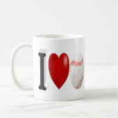 Baseball Fan Halbtext Coffee Tasse (Links)