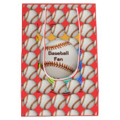 Baseball-Fan Mittlere Geschenktüte (Rückseite)