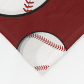 Baseball-Fan-Name-Kastanienbraun Fleecedecke (Ecke)