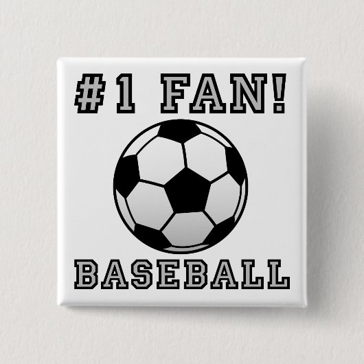 Baseball Fan Not Funny Button Abzeichen Button (Vorderseite)