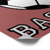 Baseball Fan Not Funny Poster Sign (Ecke)